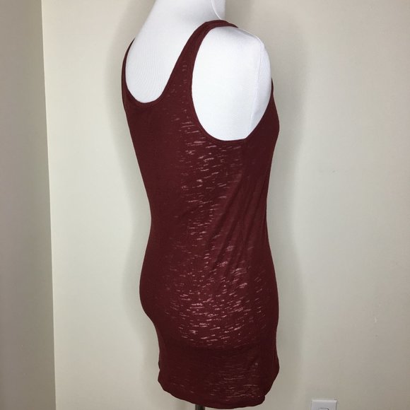 2/$15 Maroon Long Style Tank - Picture 3 of 4